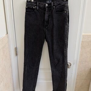 Abercrombie & Fitch Men's Black Slim Straight Jeans